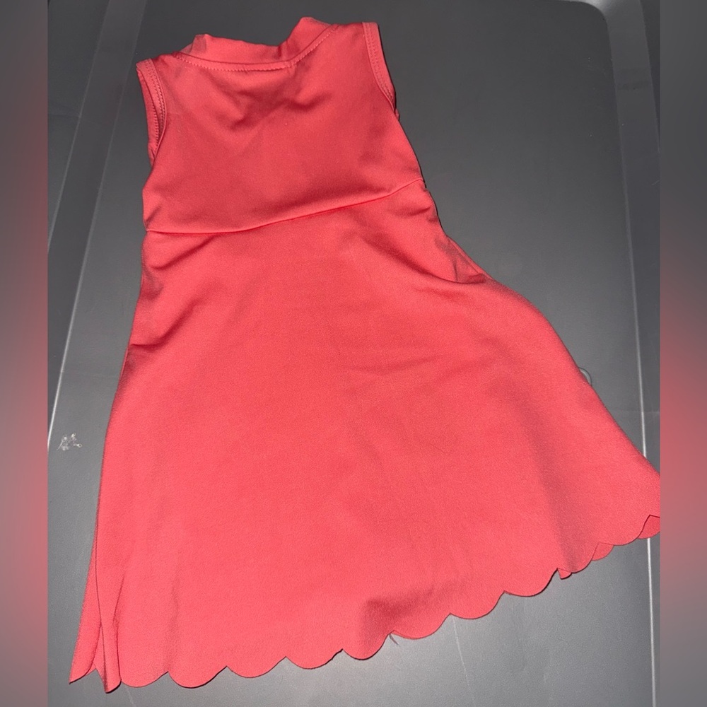 Sleeveless Coral Kids Dress - Picture 3 of 3